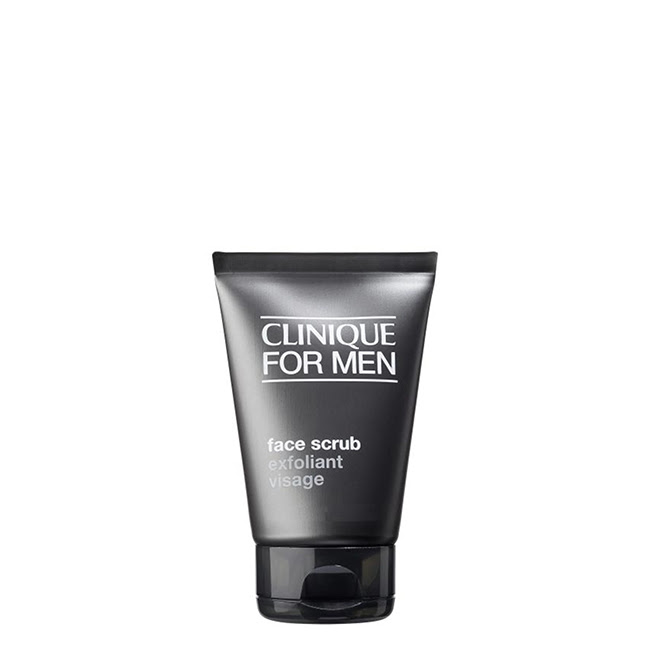 CliniqueMenFaceScrub100ml Tube of Clinique Men Face Scrub by Clinique, an exfoliating cream indicated for eliminating flaking and refining facial skin grain.