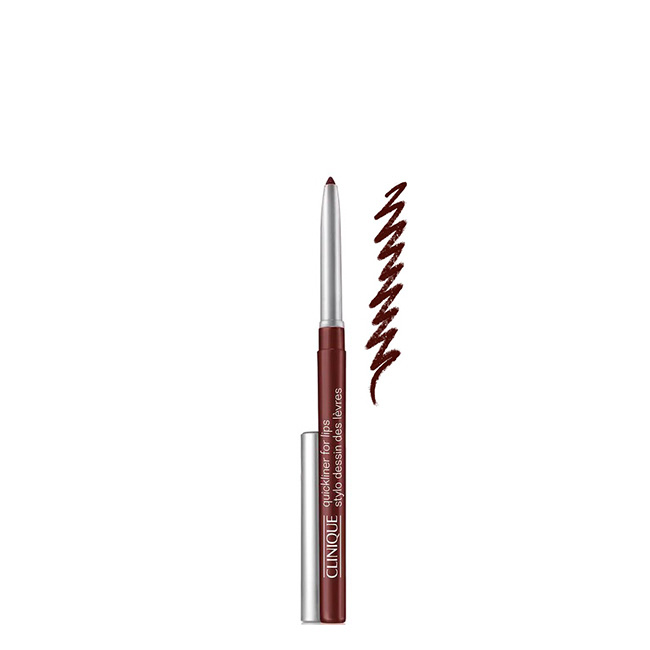 CliniqueQuicklinerforLipsColor03ChocolateChip03g Clinique Quickliner for Lips Delineador de Lábios Cor 03 Chocolate Chip 0.3g - Image 1
