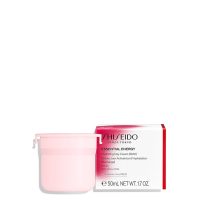 Product  container  of  Shiseido  Essential  Energy  Hydrating  Day  Cream  SPF20  Recharge,  a  day  cream  indicated  for  deep  hydration.