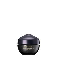 Jar  of  Shiseido  Future  Solution  LX  Total  Regenerating  Night  Cream  by  Shiseido,  a  rich  cream  indicated  for  overnight  wrinkle  reduction.