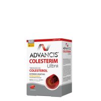 Box  of  Advancis  Cholesterim  Ultra  Capsules  by  Advancis,  a  dietary  supplement  indicated  for  controlling  and  regulating  cholesterol.