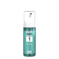 Bottle  of  Isdin  Acniben  Purifying  Cleanser  Foam  by  Isdin,  a  foaming  cleanser  indicated  for  deep  cleansing  of  oily  acne-prone  skin.