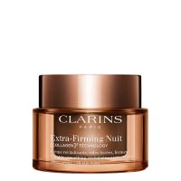Jar  of  Clarins  Extra-Firming  Regenerating  Night  Cream  by  Clarins,  a  night  cream  indicated  for  firming  and  smoothing  wrinkles.
