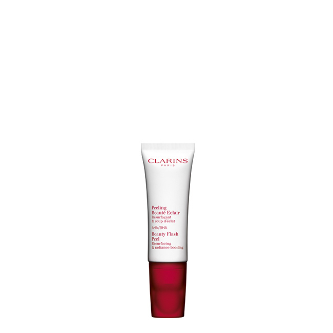 ClarinsBeautyFlashPeel50ml Tube of Clarins Beauty Flash Peel by Clarins, a scrub indicated for exfoliating skin and fighting lack of radiance.