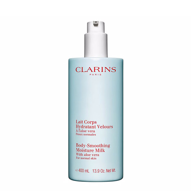 ClarinsBody-SmoothingMoistureMilk400ml Bottle of Clarins Body-Smoothing Moisture Milk by Clarins, a body milk indicated for moisturizing and softening skin.