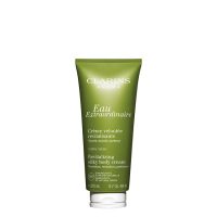 Tube  of  Clarins  Eau  Extraordinaire  Revitalizing  Silky  Body  Cream  by  Clarins,  a  cream  indicated  for  nourishing  skin.