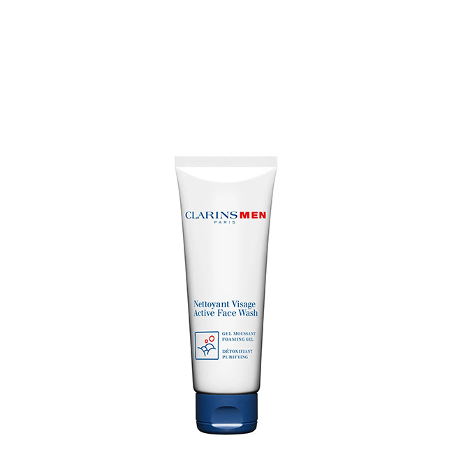 ClarinsMenActiveFaceWash125ml Bottle of Clarins Men Active Face Wash by Clarins, a cleansing gel indicated for detoxifying and purifying the facial skin.