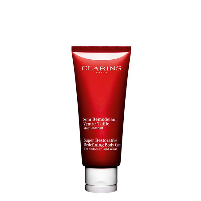 ClarinsMulti-IntensiveSuperRestorativeRedefiningBodyCare200ml Tube of Clarins Multi-Intensive Belly-Waist Reshaping Treatment by Clarins, a cream indicated for firming contours.