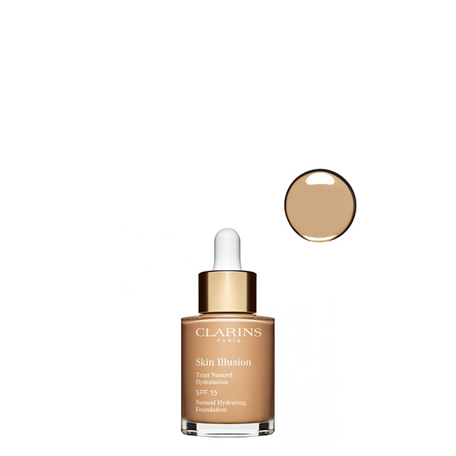 ClarinsSkinIllusionSPF15HydratingFoundationColor110Honey30ml Clarins Skin Illusion SPF15 Hydrating Foundation Color 110 Honey 30ml