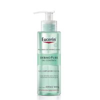 Bottle  of  Eucerin  Dermopure  Purifying  Cleansing  Gel  by  Eucerin,  a  gel  indicated  for  purifying  and  regulating  excess  skin  oil.