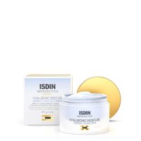 Jar  of  Isdin  Isdinceutics  Hyaluronic  Moisture  by  Isdin,  a  lightweight  cream  indicated  for  intense  hydration  of  normal  to  dry  skin.