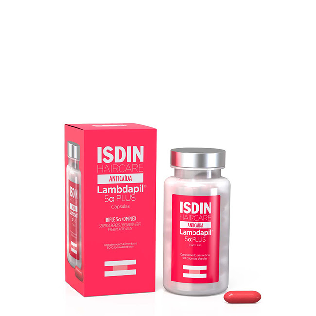 IsdinLambdapil5αPlusAnti-HairLossCapsulesx60 Isdin Lambdapil 5α Plus Cápsulas Anti-Queda 60un - Image 1