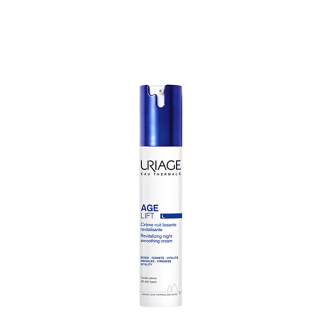 Uriage Age Lift Revitalizing Night Smoothing Cream 40ml Jar of Uriage Age Lift Revitalizing Night Smoothing Cream by Uriage, a night cream indicated for skin revitalization.