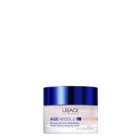Jar  of  Uriage  Age  Absolu  Redensifying  Sleeping  Mask  by  Uriage,  a  gel  cream  indicated  for  correcting  signs  of  aging  in  mature  skin.