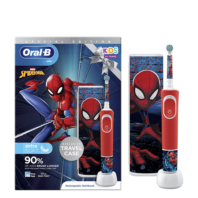Oral-BKidsSpiderManElectricToothbrush Oral-B Cepillo Eléctrico para Niños Spider Man - Image 1