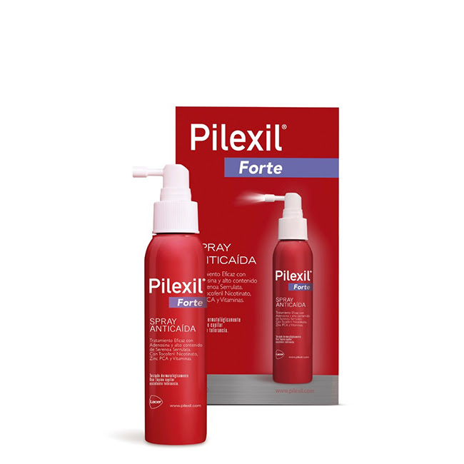 PilexilForteAnti-HairLossSpray120ml Spray of Pilexil Forte Anti-Hair Loss Spray by Pilexil, a spray indicated for combating intense and excessive hair loss.