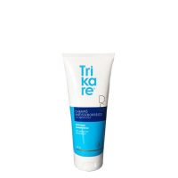 Bottle  of  Trikare  DS  Antiseborrheic  Shampoo  by  Trikare,  a  shampoo  indicated  for  dandruff  and  oily  flaking  hair.
