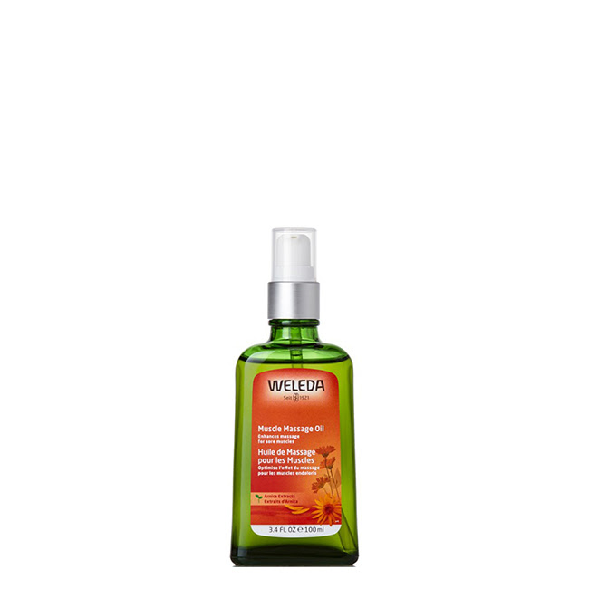 WeledaArnicaMassageOil100ml Bottle of Weleda Arnica Massage Oil by Weleda, a massage oil indicated for preparing muscles and relieving muscle pain.