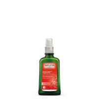 Bottle  of  Weleda  Pomegranate  Regenerating  Body  Oil  by  Weleda,  a  body  oil  indicated  for  reducing  signs  of  skin  aging.
