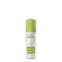 Bottle  of  A-Derma  Biology  Cleansing  Foam  by  A-Derma,  a  cleansing  foam  indicated  for  removing  makeup  from  sensitive  skin.