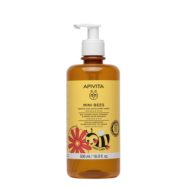 ApivitaMiniBeesGentleKidsHair&BodyWash500ml Apivita Mini Bees Gentle Kids Hair & Body Wash 500ml