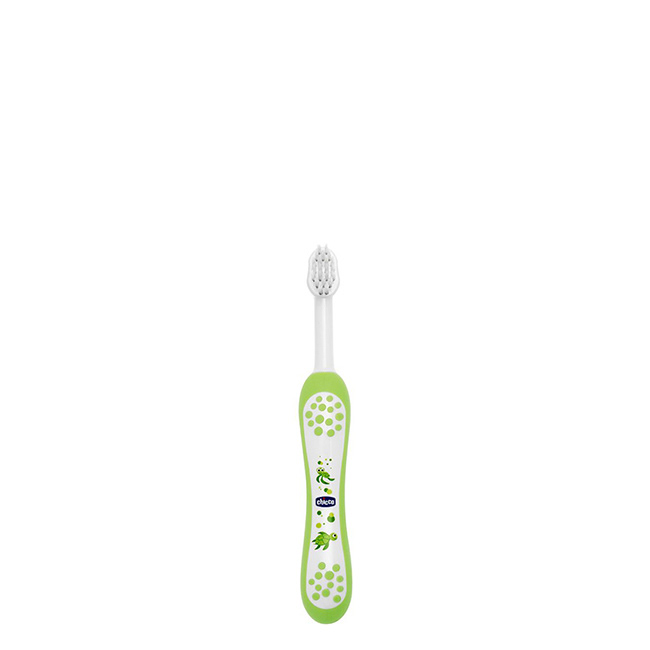 ChiccoOralFirstMilkTeethToothbrushGreen6M Chicco Oral Escova de Dentes Leite Verde 6M+ - Image 1