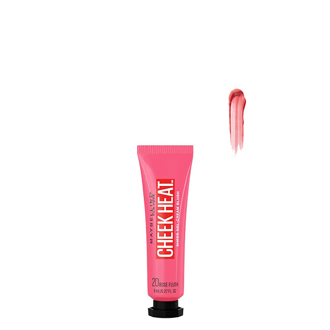 MaybellineCheekHeatSheerGel-CreamBlushColor20RoseFlash10ml Maybelline Cheek Heat Sheer Gel-Cream Blush Color 20 Rose Flash 10ml