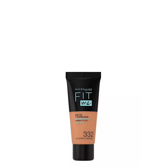 MaybellineFitMeMatte+PorelessFoundationColor332GoldenCaramel30ml Maybelline Fit Me Matte + Poreless Foundation Color 332 Golden Caramel 30ml