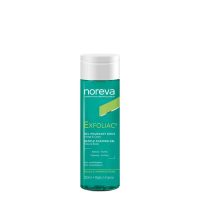 Bottle  of  Noreva  Exfoliac  Gentle  Foaming  Gel  by  Noreva,  a  cleansing  gel  indicated  for  oily  skin  with  imperfections.