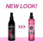 a styling spray indicated for thermal protection and frizz control.
