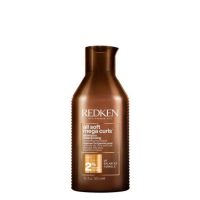 Bottle  of  Redken  All  Soft  Mega  Nourishing  Shampoo  by  Redken,  a  shampoo  indicated  for  very  dry  and  curly  hair.