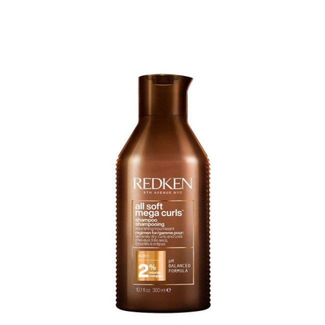 Redken All Soft Mega Nourishing Shampoo Bottle of Redken All Soft Mega Nourishing Shampoo by Redken, a shampoo indicated for very dry and curly hair.