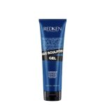 Bottle of Redken Max Sculpting Gel by Redken, a styling gel indicated for dense and long-lasting extra-strong hold hairstyles.