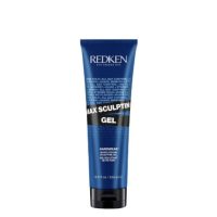 Bottle  of  Redken  Max  Sculpting  Gel  by  Redken,  a  styling  gel  indicated  for  dense  and  long-lasting  extra-strong  hold  hairstyles.