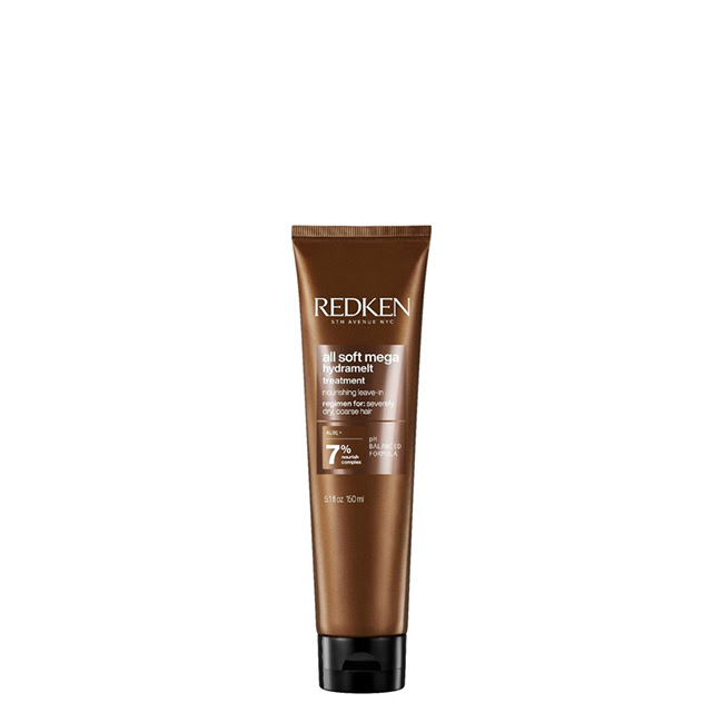 RedkenAllSoftMegaHydrameltNourishingTreatment150ml Bottle of Redken All Soft Mega Hydramelt Nourishing Treatment by Redken, a cream indicated for thick and frizzy hair.