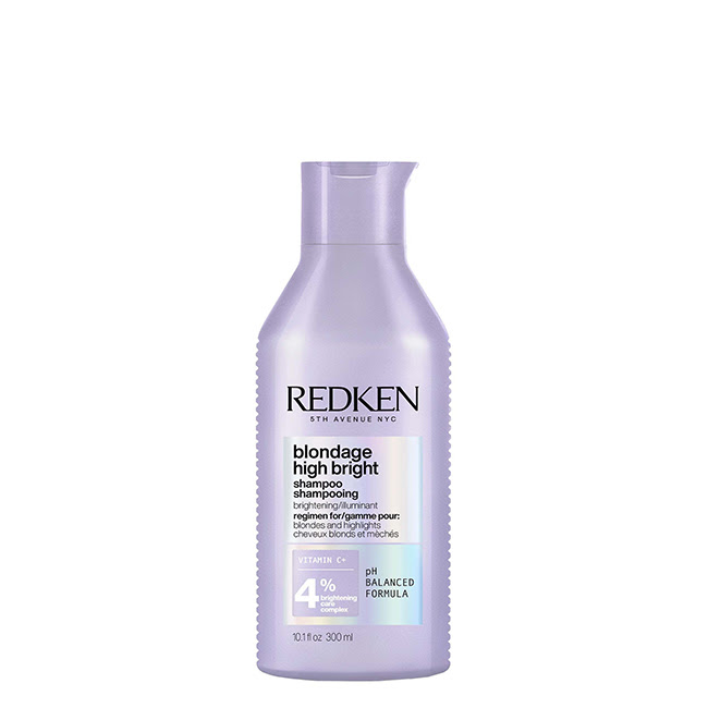 RedkenBlondageHighBrightShampoo300ml Bottle of Redken Blondage High Bright Shampoo by Redken, a shampoo indicated for removing impurities from blonde hair.
