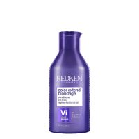 Bottle  of  Redken  Color  Extend  Blondage  Conditioner  by  Redken,  a  conditioner  indicated  for  neutralizing  yellow  undertones.