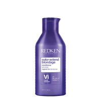 Bottle  of  Redken  Color  Extend  Blondage  Conditioner  by  Redken,  a  conditioner  indicated  for  neutralizing  yellow  undertones.