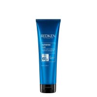 Jar  of  Redken  Extreme  Conditioning  Mask  by  Redken,  a  repairing  mask  indicated  for  detangling  and  strengthening  damaged  hair.