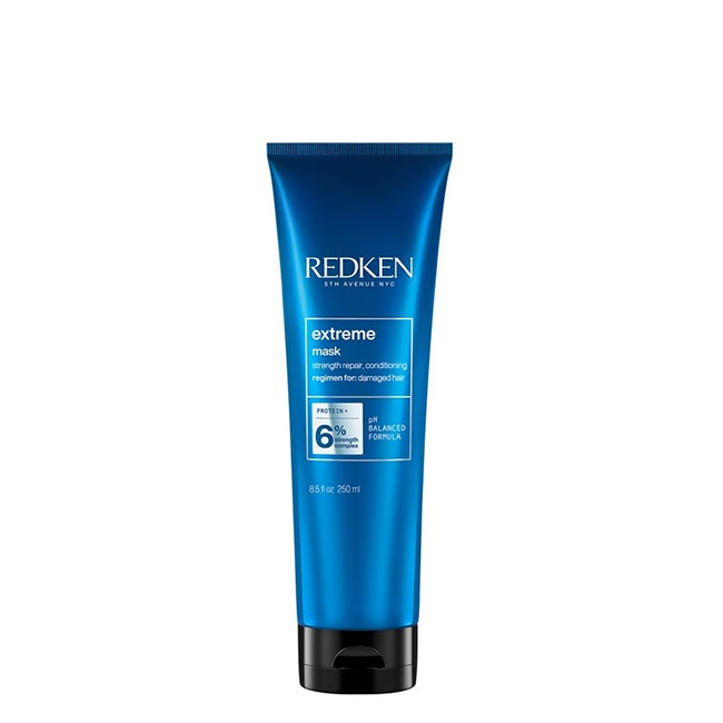 RedkenExtremeConditioningMask250ml Jar of Redken Extreme Conditioning Mask by Redken, a repairing mask indicated for detangling and strengthening damaged hair.