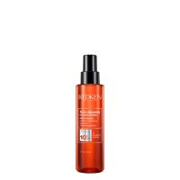 Bottle  of  Redken  Frizz  Dismiss  Instant  Deflate  Oil-in-Serum  by  Redken,  a  serum  indicated  for  reducing  frizz  and  excess  volume.