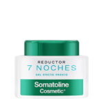 Product  container  of  Somatoline  Cosmetic  7  Nights  Intensive  Slimming  Gel  by  Somatoline,  a  gel  indicated  for  localized  fat.