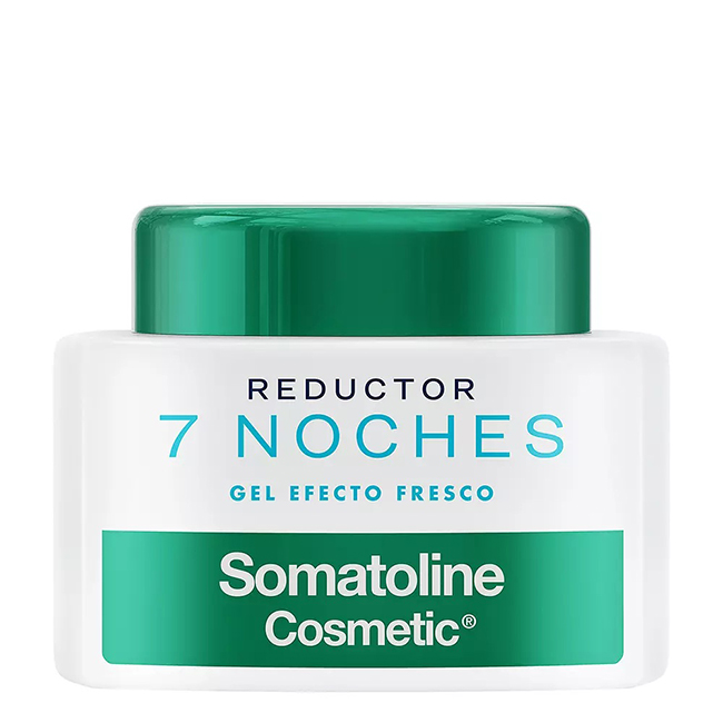 Somatoline Cosmetic 7 Nights Intensive Slimming Gel 400ml Product container of Somatoline Cosmetic 7 Nights Intensive Slimming Gel by Somatoline, a gel indicated for localized fat.