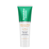 Jar  of  Somatoline  Cosmetic  Heat-Activated  Cellulite  Cream  by  Somatoline,  a  cream  indicated  for  fighting  orange  peel  skin.