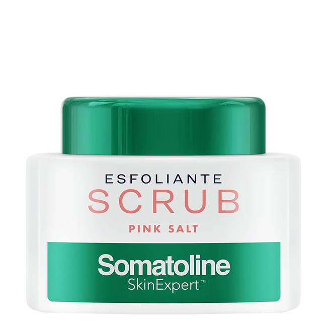 Somatoline Cosmetic Pink Salt Scrub 350g Jar of Somatoline Cosmetic Pink Salt Scrub by Somatoline Cosmetic, a scrub indicated for revitalizing and smoothing body skin.
