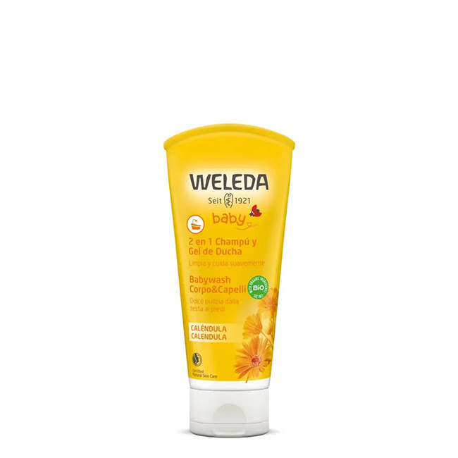 WeledaBabyCalendulaShampooandBodyWash200ml Weleda Baby Caléndula 2 en 1 Champú y Gel de Ducha 200ml - Image 1