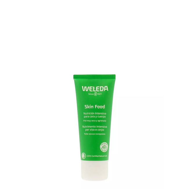 WeledaSkinFoodIntensiveNutritionCreamforFaceandBody75ml Jar of Weleda Skin Food Intensive Nutrition Cream by Weleda, a face and body cream indicated for very dry chapped skin.