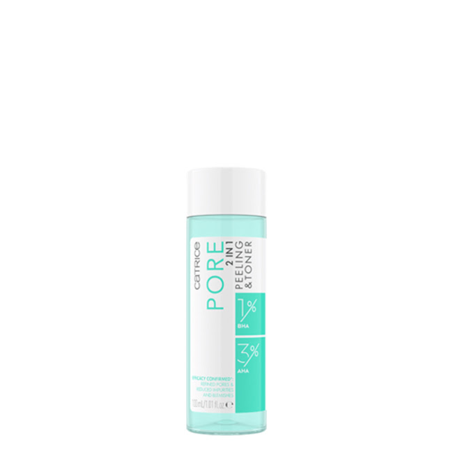 CatricePore2-in-1PeelingToner100ml Catrice Pore 2-in-1 Peeling & Toner Tónico Facial 100ml - Image 1