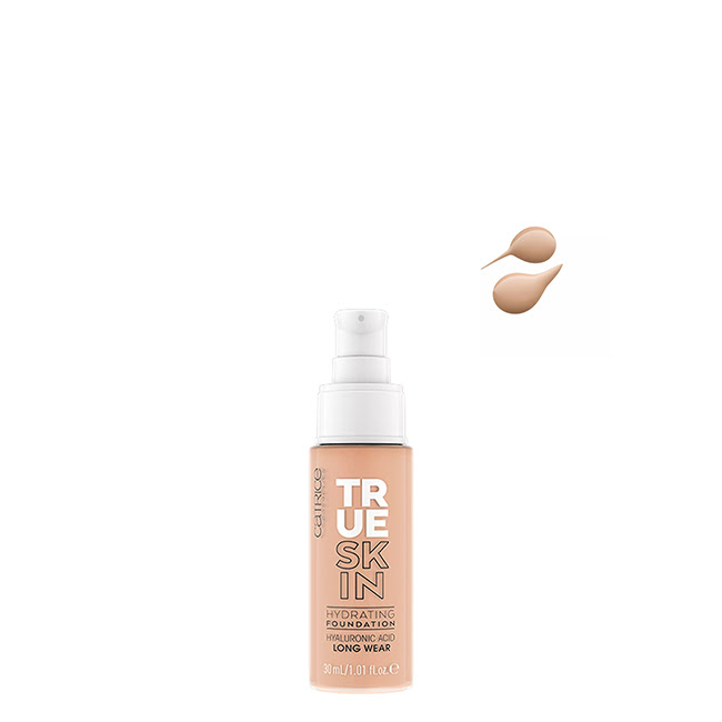 CatriceTrueSkinHydratingFoundationColor030NeutralSand30ml Catrice True Skin Hydrating Foundation Color 030 Neutral Sand 30ml