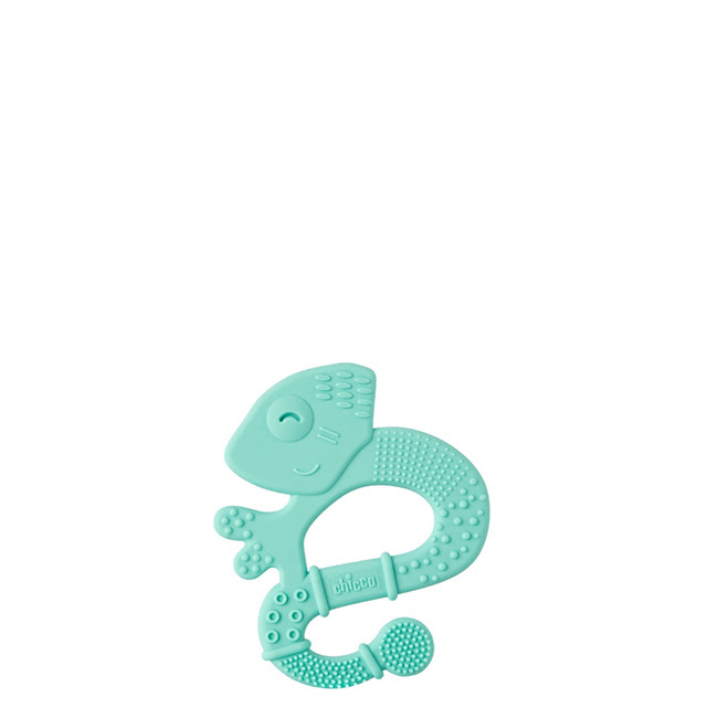 ChiccoTeetherIguanaSoft2m+Blue Chicco Teether Iguana Soft 2m+ Blue